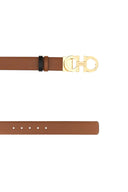 Salvatore Ferragamo Light Brown Leather Reversible Belt