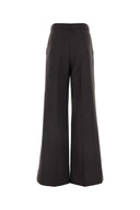 Stella Mc Cartney Chocolate Flannel Wide Leg Pant