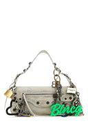 Balenciaga White Leather Small Le Cagole Shoulder Bag