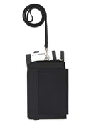 Balenciaga Black Leather Phone Holed