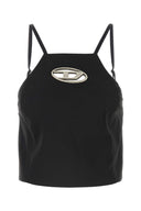 Diesel Black Stretch Polyester Blend T Wilight Top