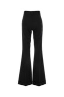 The Andamane Black Stretch Twill Sofia Flared Leg Pant