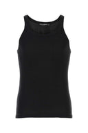 Canotta di cotone nero Dolce & Gabbana