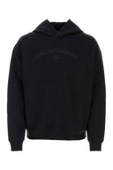 Dolce & Gabbana Black Cotton Felpa