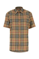 Camisa de poplín bordada de Burberry