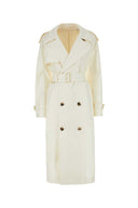 Gabardina de seda burberry marfil