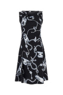 Vestido viscoso estampado de Burberry