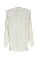 Camisa de seda blanca de Burberry