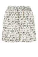 Pantalones cortos de seda estampados en Burberry
