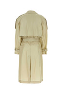 Gabardina de seda de arena burberry