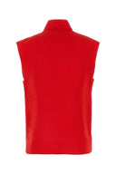 Chaleco de lona rojo de Burberry
