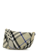 Burberry Embroidered Fabric Medium Shield Crossbody Bag
