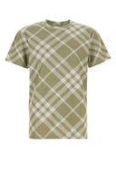 Burberry Printed Stretch Cotton Blend T Shirt