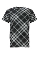 Burberry Printed Stretch Cotton Blend T Shirt