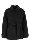 Filosofi di Lorenzo Serafini Charcoal Wool Coat