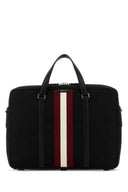 Bally Black Stoff Aktentasche