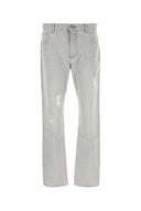 Jeans in denim grigio balmain