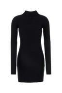 Courrreges Black Cotton Blend Mini abito