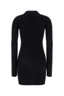 Courrreges Black Cotton Blend Mini abito