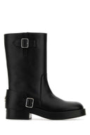 Courreges Black Leather Americana Boots