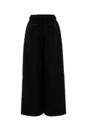 Sacai Black Wool Wide Leg Pant