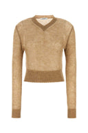 Gimaguas Camel Nylon Blend Mum Sweater
