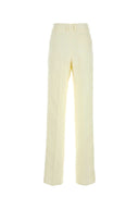Pantalone di lino crema di bottega veneta