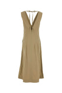 Bottega Veneta Cappuccino Baumwollmischkleid
