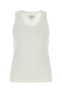 Bottega Veneta witte jersey tanktop
