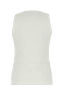 Bottega Veneta witte jersey tanktop