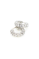 Amina Muaddi Embellished Metal Small Jaheel Earrings