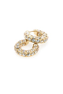 Amina Muaddi Embellished Metal Small Jaheel Earrings