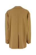 Max Mara Camel Stretch Cotton Monica Blazer