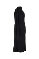 Max Mara Black Silk MOLI Long Dress