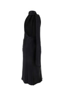 Max Mara Black Silk MOLI Long Dress