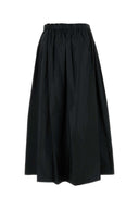 S Maxmara Black Poplin Lirica Skirt