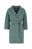 S Maxmara Light Blue Wool Arona Coat
