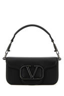 Valentino Garavani Grabio de cuero negro