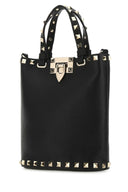 Valentino Garavani Black Leather Rockstud Handbag