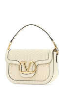 Valentino Garavani Ivory Leather Alltime Shoulder Bag