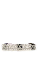 Valentino Garavani Silver Metal V Bracelet Logo