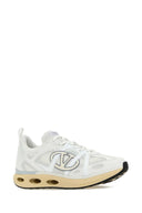 Valentino Garavani White in pelle e tessuto v logo sneaker facili