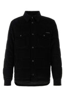 Chaqueta acolchada de pana negra dolce & gabbana