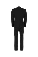 Dolce & Gabbana Black Stretch Wool Smoking