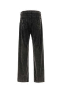 Pantalón de pana del estiramiento de carbón de Dolce & Gabbana