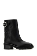 Jimmy Choo schwarzer Leder Brooklyn Knöchelstiefel