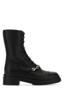 Jimmy Choo schwarzer Leder Nari -Knöchelstiefel