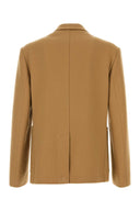 Dries Van Noten Camel Wool Blend Barleys Blazer
