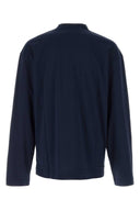 Dries Van Noten Navy Blue Cotton Oversize Heger T Shirt