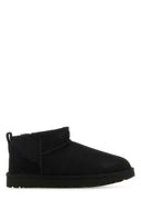 Ugg Black Suede Classic Ultra Mini Ankle Boots